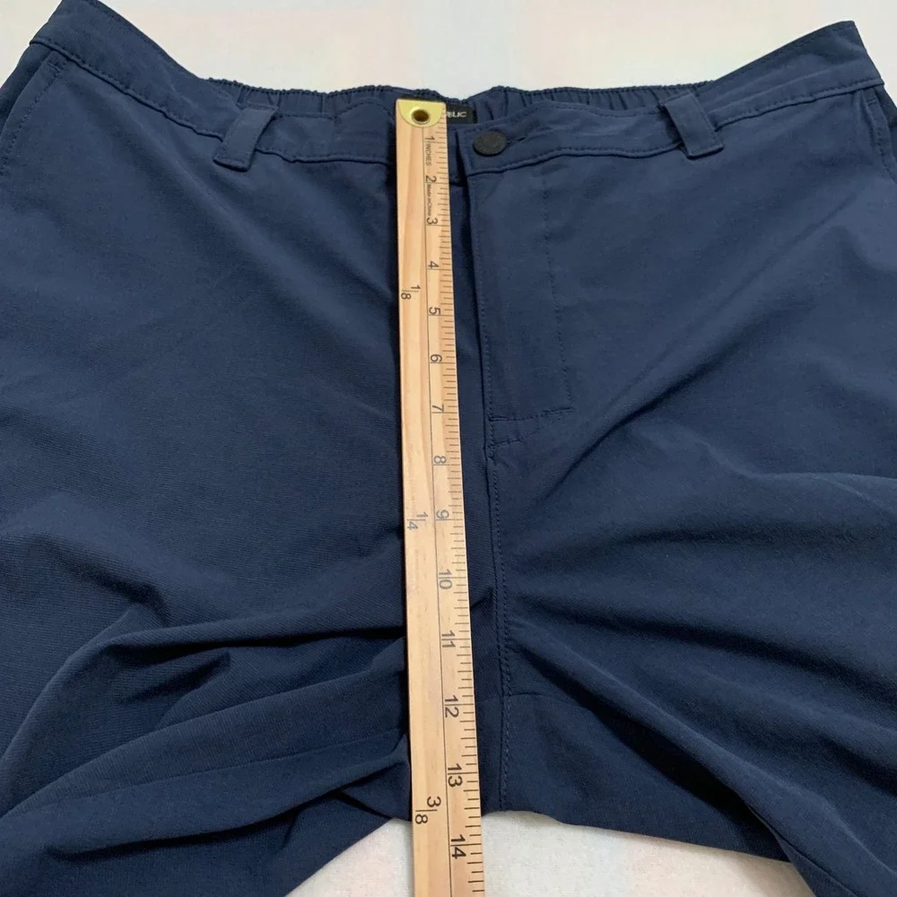 Banana Republic Performance Shorts Mens Size 38 Navy Blue Stretch Golf 9
